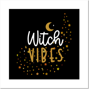 Witch Vibes with Stars and Moon Magic Posters and Art